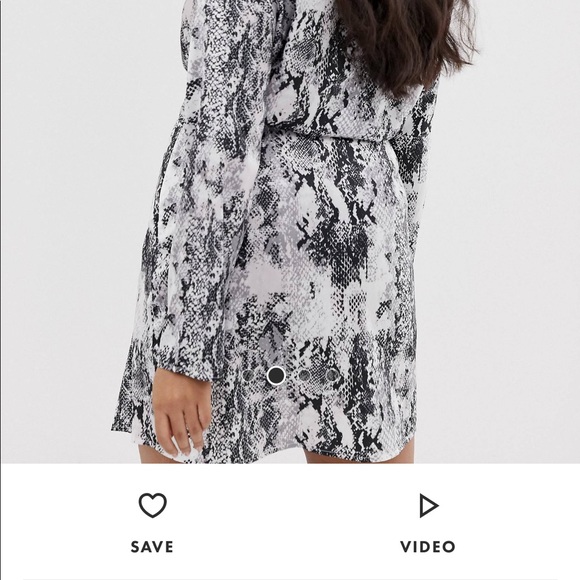 Club London Snake Wrap Front Dress - Picture 3 of 8